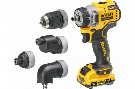 Купить Аккумуляторная дрель DeWalt DCD 703 L2T+набор из 4-х насадок фото №1