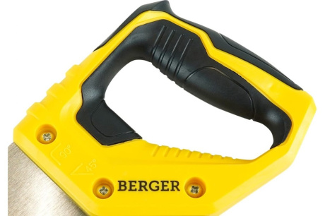 Купить Ножовка по дереву ХОЛЬЦ 500мм 3D заточка 7TPI BERGER BG1843 фото №5