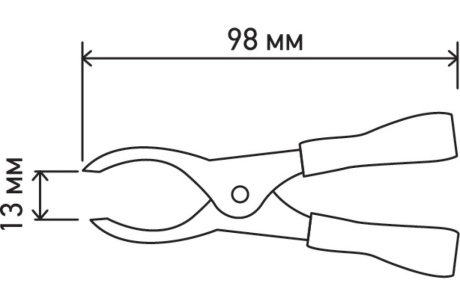 Купить Крокодил REXANT 50А 98мм черный 16-0018 16-0018 фото №4