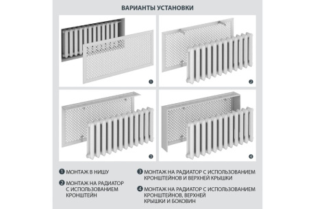 Купить Экран д/радиатора 60*120 Сусанна ВЕНГЕ  Стильный Дом 546049 фото №2