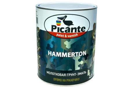 Купить Эмаль молотковая HAMMERTON шоколадная 2 5л  PICANTE 10420-6173.GL фото №1