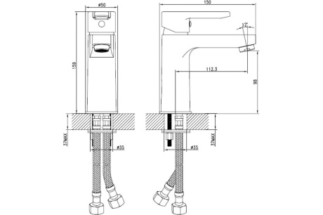 Купить Смеситель для умывальника Sena  IDDIS SENSB00i01 фото №10