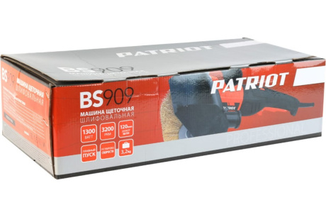 Купить Брашировальная машина PATRIOT BS 909 12см 1300Вт регулировка оборотов плавный пуск 110301510 фото №11